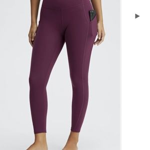 Oasis High-Waisted 7/8 Legging Burgundy